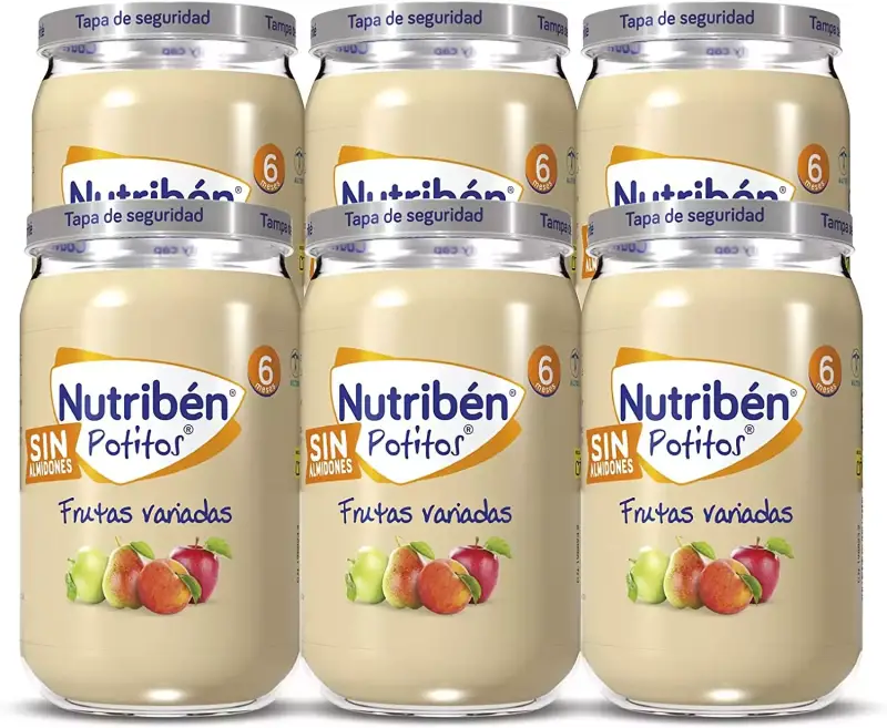 6x235gr Potitos Frutas Variadas Nutribén 6x235gr Potitos Frutas Variadas Nutribén