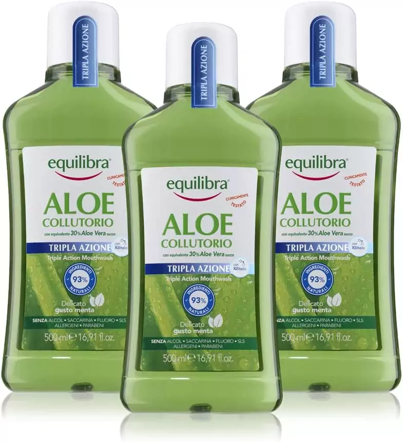 3x 500ml Colutorio Triple Acción a Base de Aloe Vera 3x 500ml Colutorio Triple Acción a Base de Aloe Vera