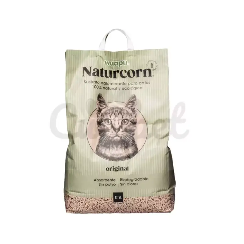 17.5L Arena para Gatos Naturcorn 17.5L Arena para Gatos Naturcorn