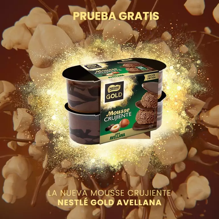 Prueba la nueva Mousse Crujiente de Nestlé Gold Prueba la nueva Mousse Crujiente de Nestlé Gold