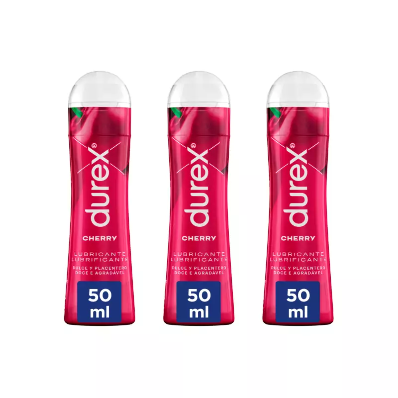 3x 50ml Lubricantes Sabor Cherry Durex 3x 50ml Lubricantes Sabor Cherry Durex