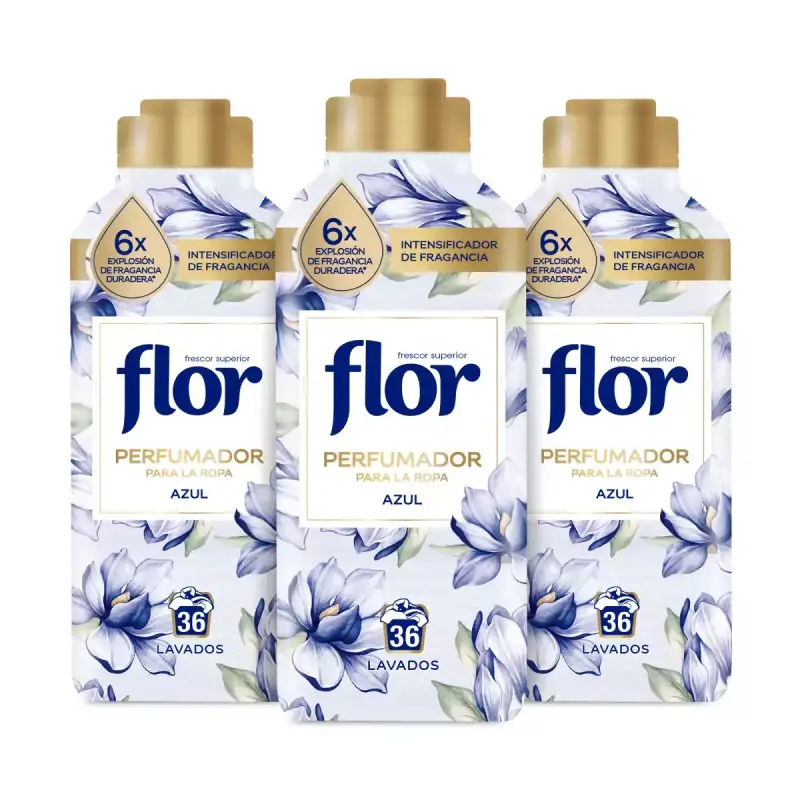 108 Lavados Flor Perfumador Para la Ropa Fragancia Azul 108 Lavados Flor Perfumador Para la Ropa Fragancia Azul