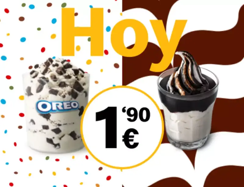 McFlurry® o Sundae en McDonald’s (Oferta semanal) McFlurry® o Sundae en McDonald’s (Oferta semanal)
