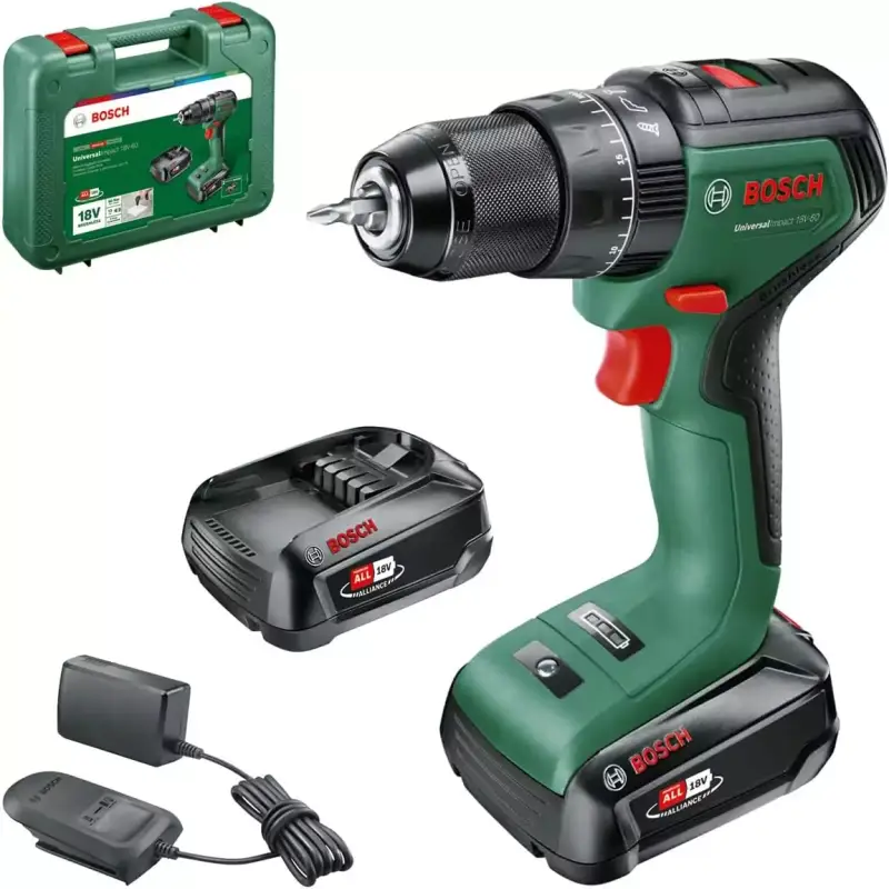 Taladro percutor a batería Bosch UniversalImpact 18V 2 baterías Taladro percutor a batería Bosch UniversalImpact 18V 2 baterías