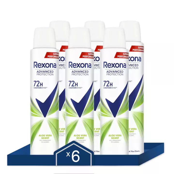 6x 200ml Desodorante Rexona Aloe Vera Advanced Protection 6x 200ml Desodorante Rexona Aloe Vera Advanced Protection