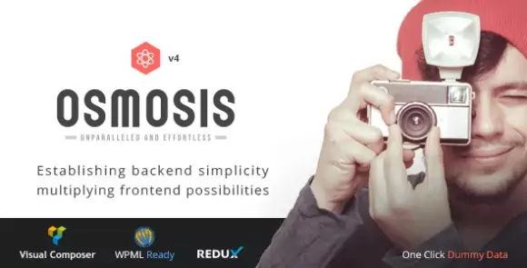 Preview image showing the Osmosis WordPress Theme.