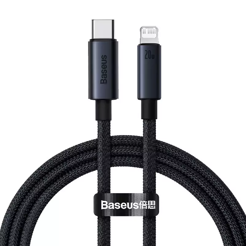 Cable USB tipo C Baseus de carga rápida para iPhone 20W 1M Cable USB tipo C Baseus de carga rápida para iPhone 20W 1M