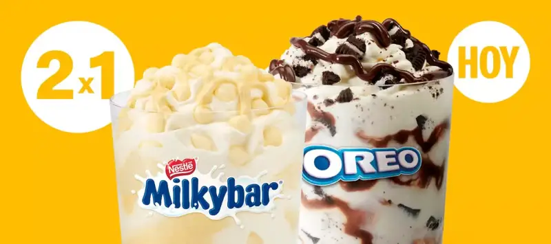 2x1 McFlurry en McDonald’s (Oferta semanal) 2x1 McFlurry en McDonald’s (Oferta semanal)