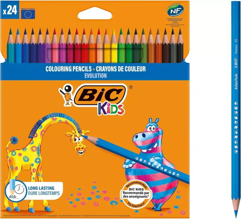 Blíster 24 Lápices BIC Kids Evolution ECOlutions Blíster 24 Lápices BIC Kids Evolution ECOlutions