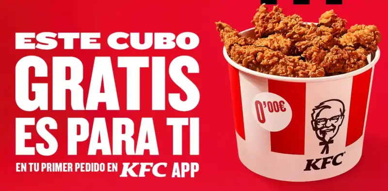 Cubo de 8 Tiras (KFC, Primer Pedido kfc.es y kfc app superiores a 10€) Cubo de 8 Tiras (KFC, Primer Pedido kfc.es y kfc app superiores a 10€)