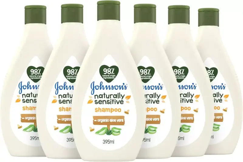 6 x 395 ml Champú Johnson's Naturally Sensitive 6 x 395 ml Champú Johnson's Naturally Sensitive