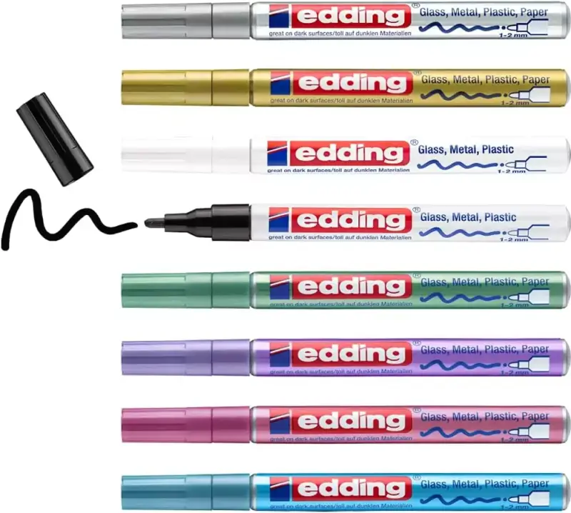 8 Rotuladores Edding 751 tinta brillante 8 Rotuladores Edding 751 tinta brillante