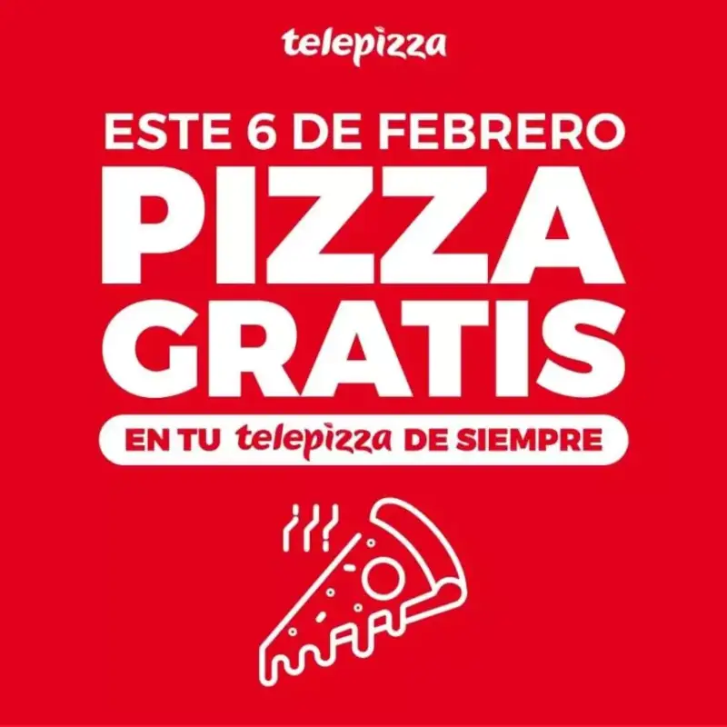 Día de la Pizza en Telepizza España (6 Febrero) Día de la Pizza en Telepizza España (6 Febrero)