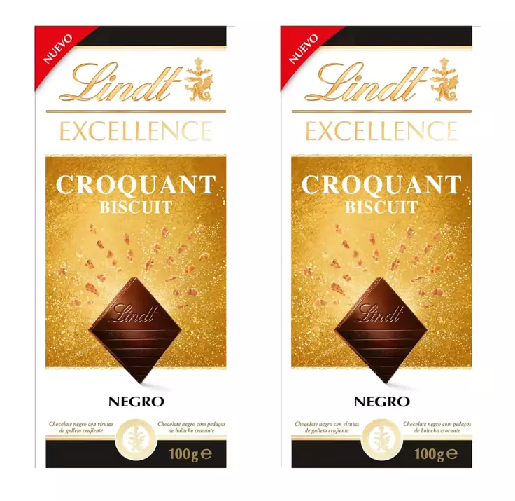 2x Tablet Chocolate Lindt Excellence Croquant Biscuit 2x Tablet Chocolate Lindt Excellence Croquant Biscuit