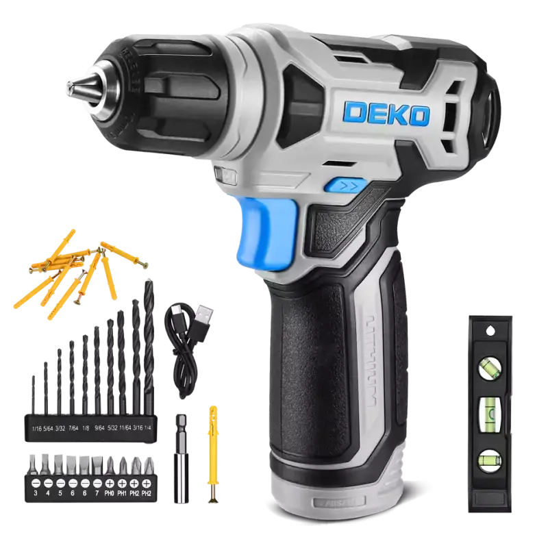Atornillador Inalámbrico DEKO 8V + Accesorios Atornillador Inalámbrico DEKO 8V + Accesorios