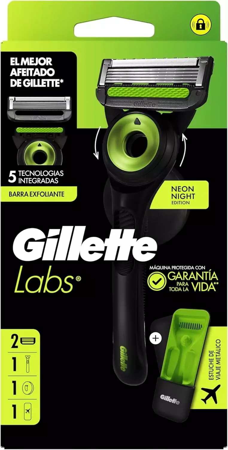 Maquinilla De Afeitar GilletteLabs Neon Night Edition Maquinilla De Afeitar GilletteLabs Neon Night Edition