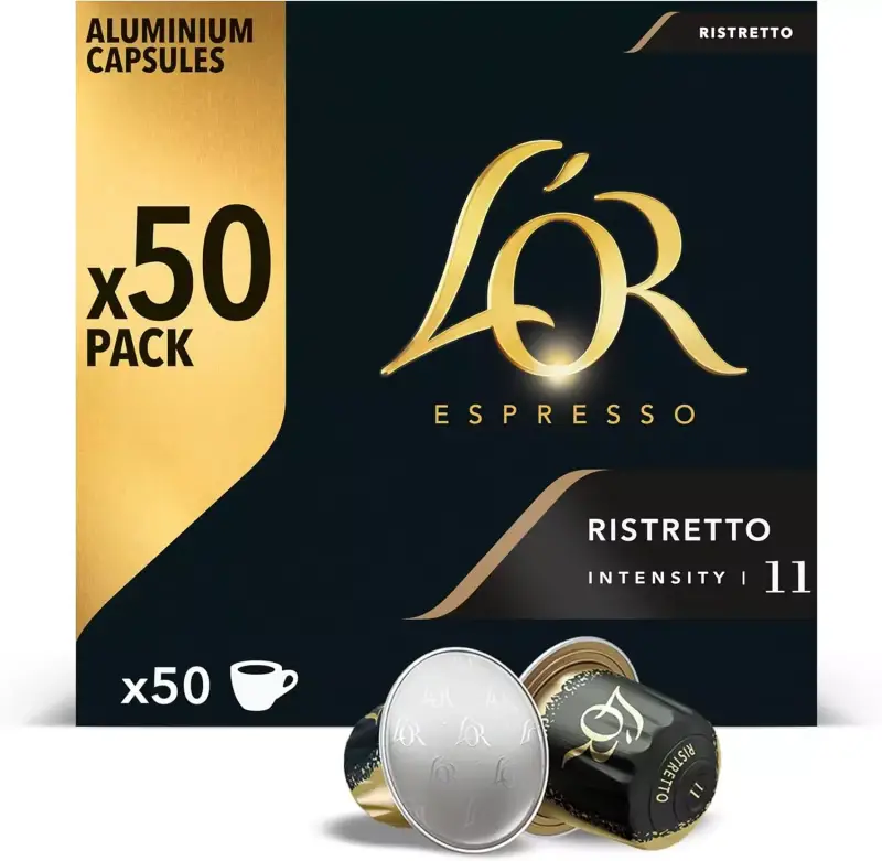50 Cápsulas L'OR Espresso Ristretto Intensidad 11 50 Cápsulas L'OR Espresso Ristretto Intensidad 11