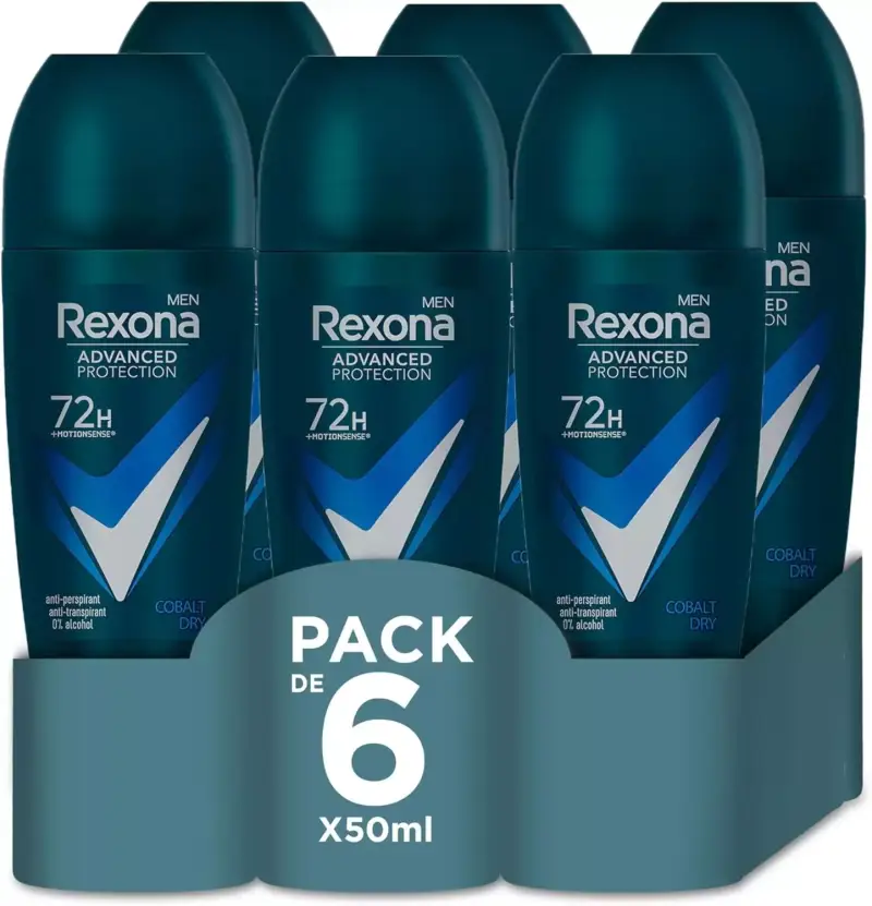 6x 50ml Desodorante Rexona Advanced Protection Roll-On 6x 50ml Desodorante Rexona Advanced Protection Roll-On