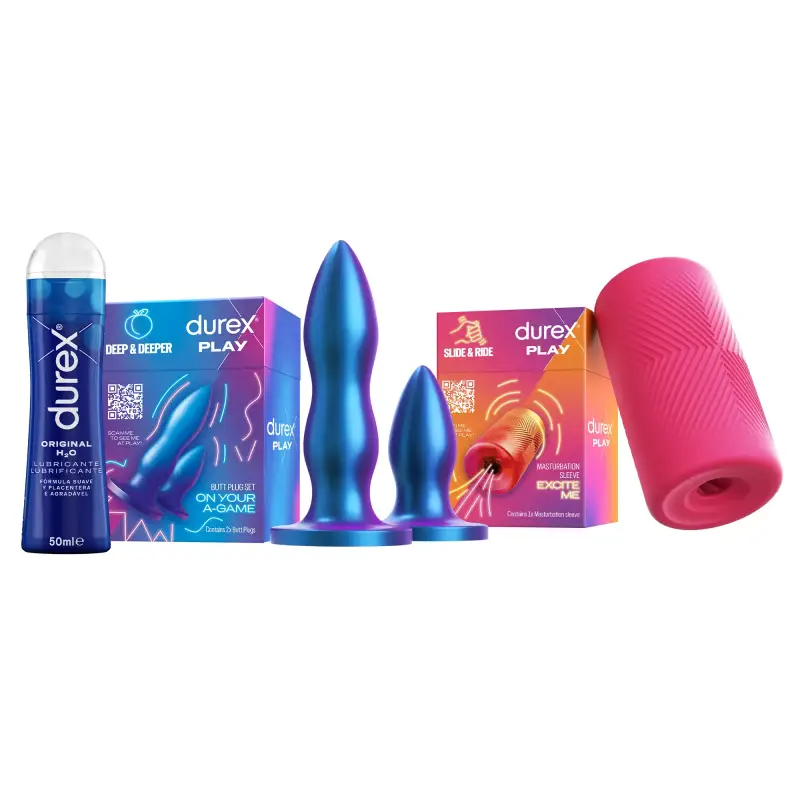 Pack Durex DEEP & DEEPER + SLIDE & RIDE + 50 ml Gel Pack Durex DEEP & DEEPER + SLIDE & RIDE + 50 ml Gel
