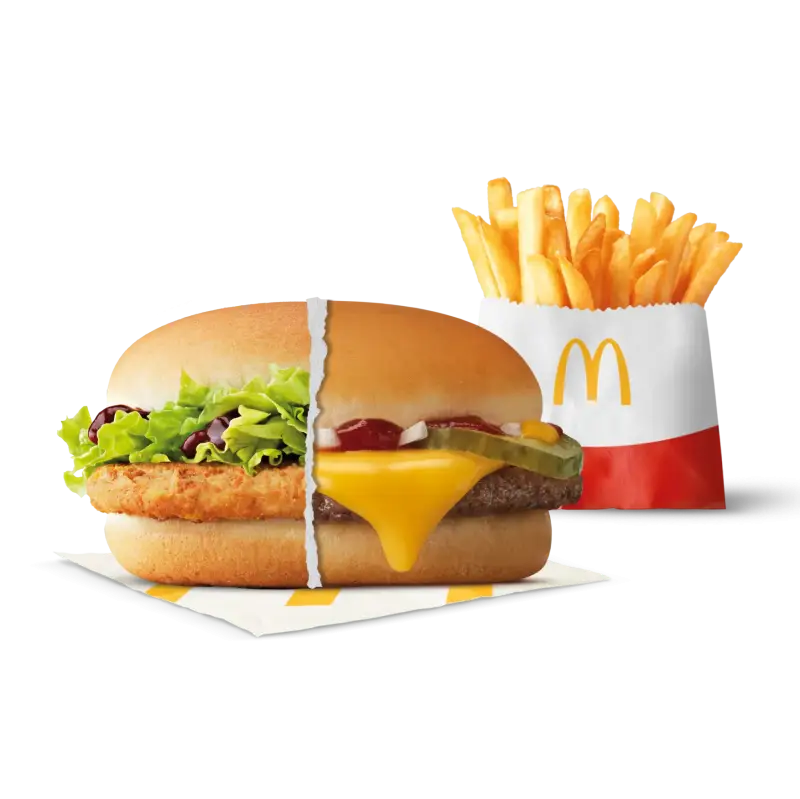 Hamburguesa pequeña a elegir + Patatas Pequeñas en McDonald’s (Oferta semanal) Hamburguesa pequeña a elegir + Patatas Pequeñas en McDonald’s (Oferta semanal)