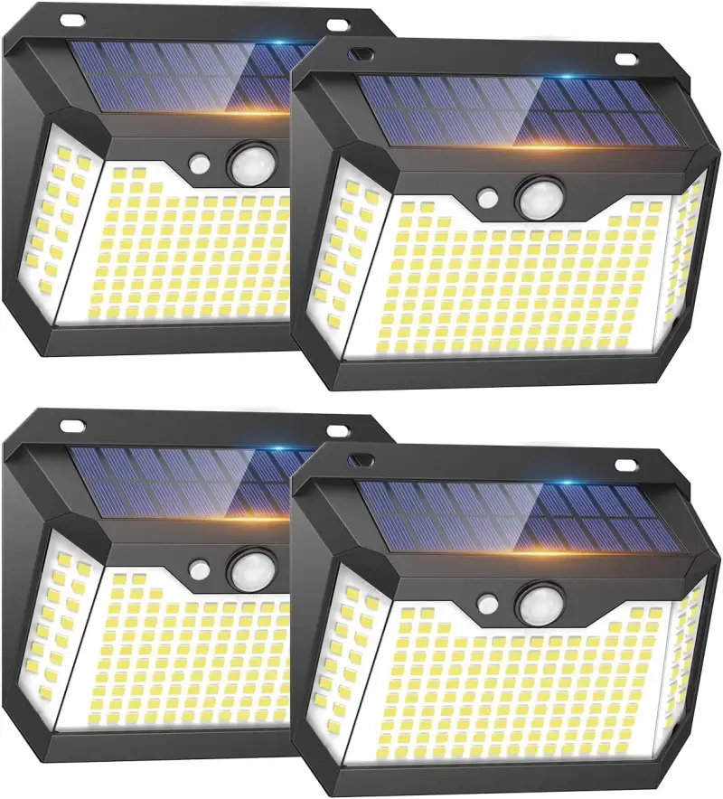 4x Luz Solar LED Exterior IP67 4x Luz Solar LED Exterior IP67
