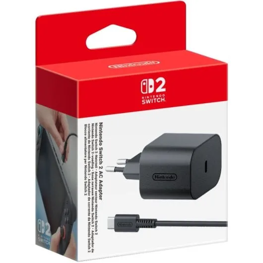Adaptador de Corriente Nintendo Switch 2 Adaptador de Corriente Nintendo Switch 2
