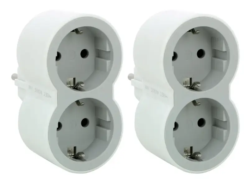 2x Adaptador doble enchufe Legrand 2x Adaptador doble enchufe Legrand