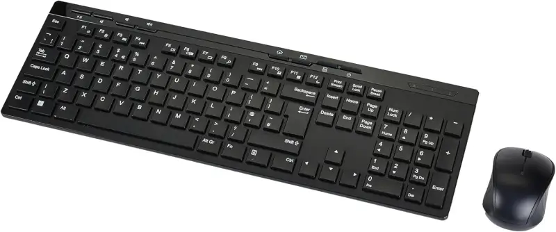 Conjunto teclado y ratón inalámbricos Amazon Basics Conjunto teclado y ratón inalámbricos Amazon Basics