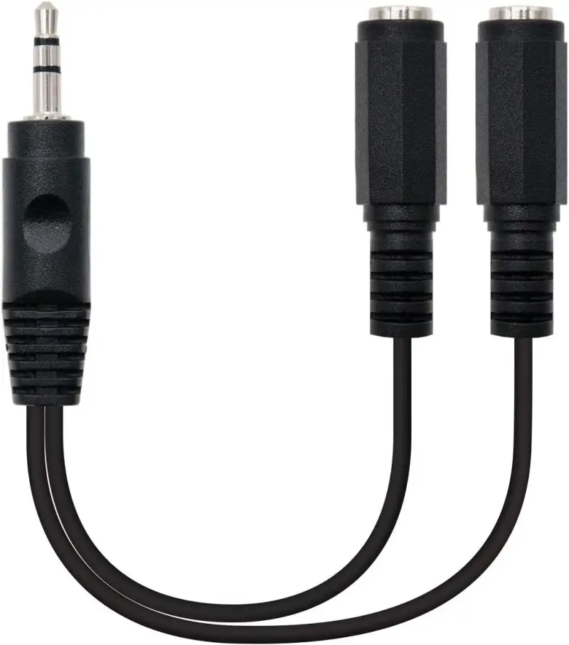Cable Audio estéreo 2x jack 3.5 mm 15cm Cable Audio estéreo 2x jack 3.5 mm 15cm