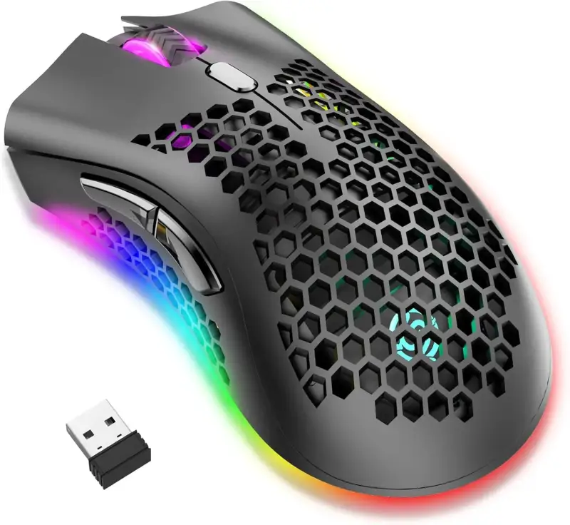 Ratón inalámbrico 7 botones 3 DPI USB Ratón inalámbrico 7 botones 3 DPI USB