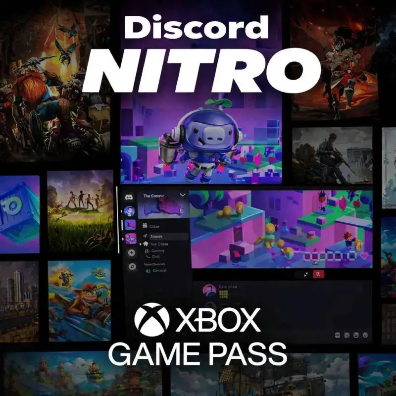 1 mes de Discord Nitro + Xbox Game Pass Starter incluido 1 mes de Discord Nitro + Xbox Game Pass Starter incluido