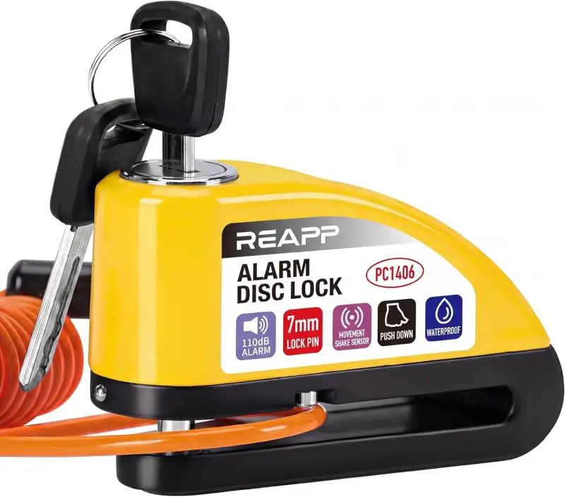 Candado moto de disco con alarma Candado moto de disco con alarma