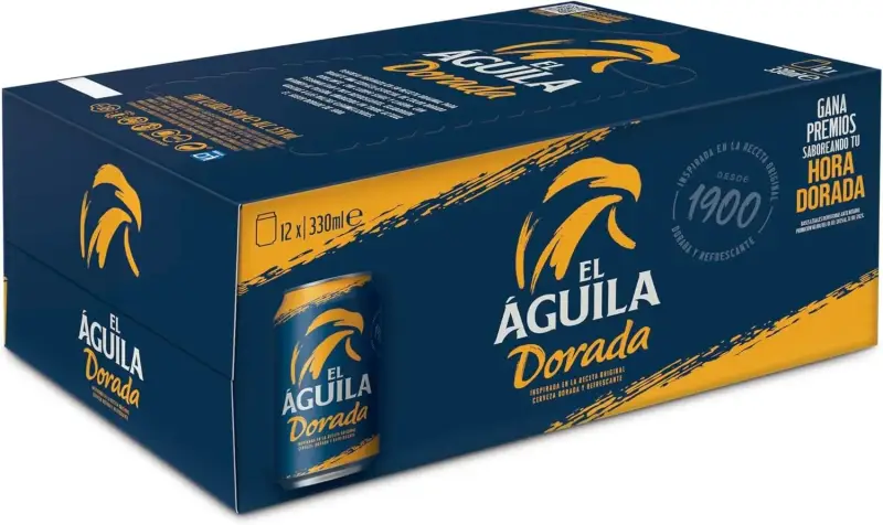 12x 33 cl Cerveza Lager Especial El Aguila Dorada 12x 33 cl Cerveza Lager Especial El Aguila Dorada