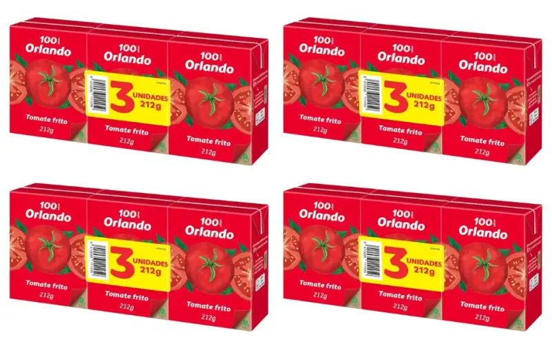 12x 210gr Tomate Frito Clásico Orlando 12x 210gr Tomate Frito Clásico Orlando