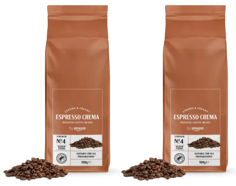 2x 500g Café en grano Espresso Crema by Amazon 2x 500g Café en grano Espresso Crema by Amazon