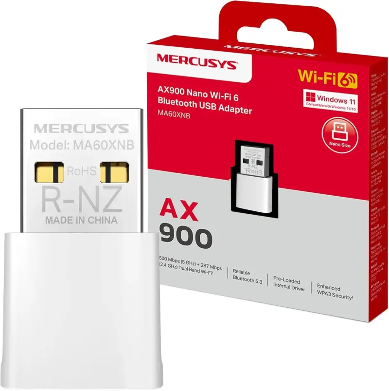 Adaptador WiFi USB Mercusys AX900 Adaptador WiFi USB Mercusys AX900
