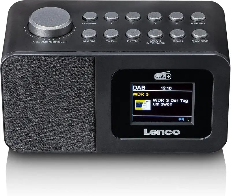 Radio Despertador con pantalla 2,4" DAB+/FM Lenco Radio Despertador con pantalla 2,4" DAB+/FM Lenco