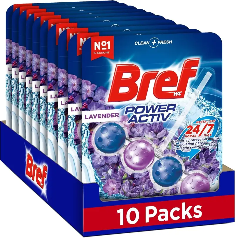 10 Packs Bref Power Activ Lavanda Cesta WC 10 Packs Bref Power Activ Lavanda Cesta WC