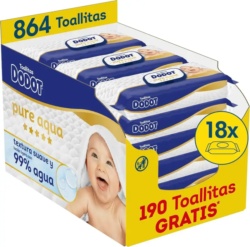 864 Toallitas Dodot Aqua Pure 864 Toallitas Dodot Aqua Pure