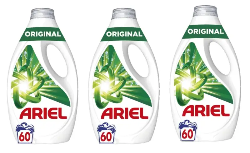 3x 60 Lavados Ariel Detergente Lavadora Liquido 3x 60 Lavados Ariel Detergente Lavadora Liquido