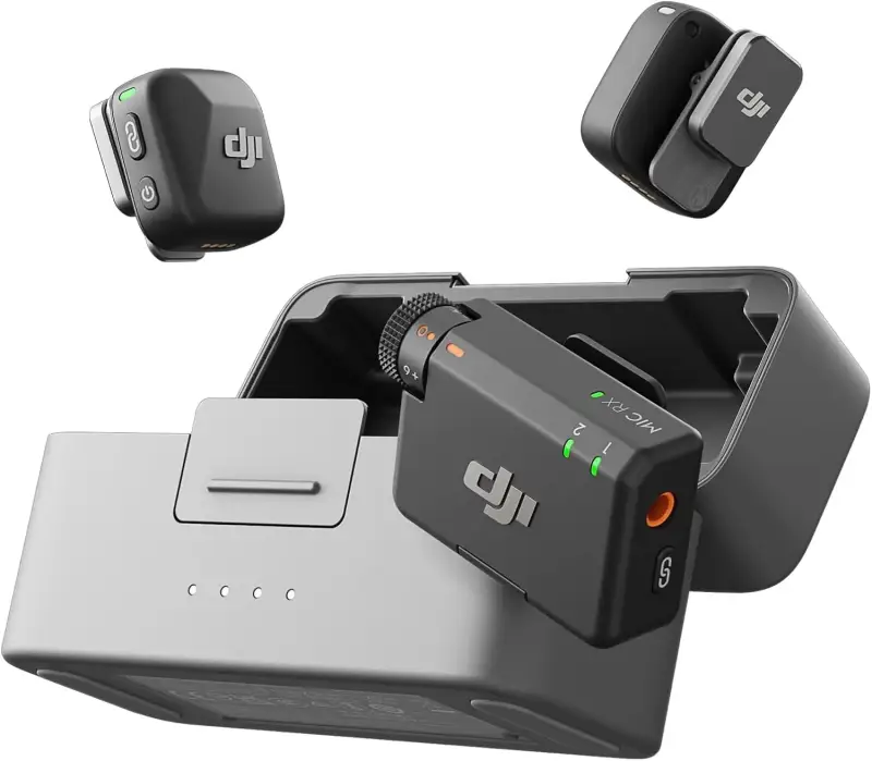 DJI Mic Mini (2 TX + 1 RX + Estuche Carga) DJI Mic Mini (2 TX + 1 RX + Estuche Carga)