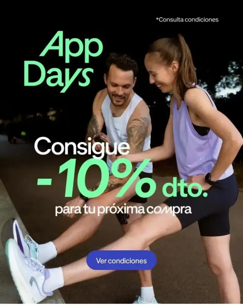 10% dto. en la app por compras +70€ en Decathlon 10% dto. en la app por compras +70€ en Decathlon