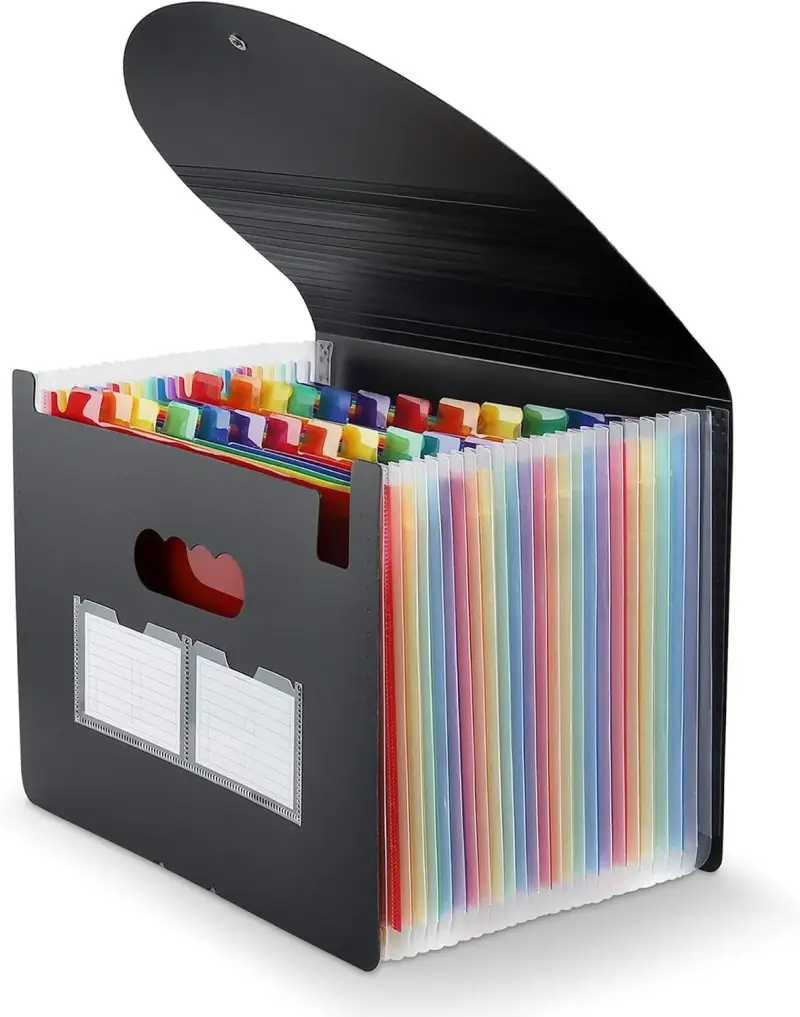 Carpeta de archivos expandible Maimis con 24 bolsillos Carpeta de archivos expandible Maimis con 24 bolsillos