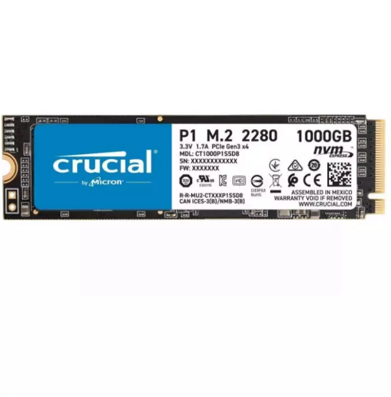 SSD NVME Crucial P1 1TB SSD NVME Crucial P1 1TB