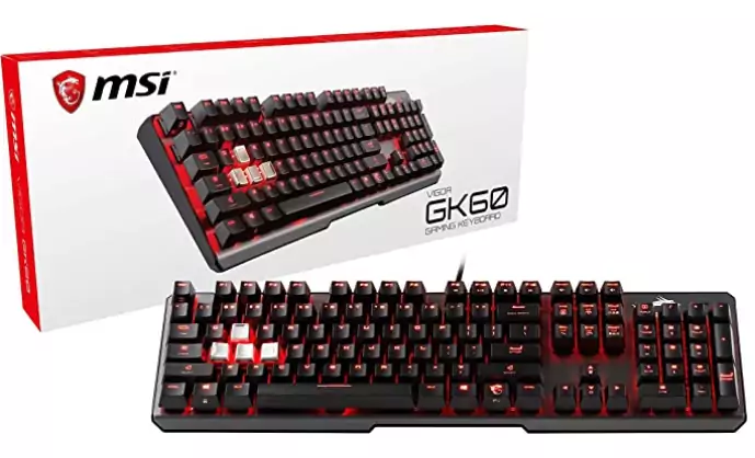 Teclado Mecánico Gaming MSI Vigor GK60 CR US Cherr Teclado Mecánico Gaming MSI Vigor GK60 CR US Cherr