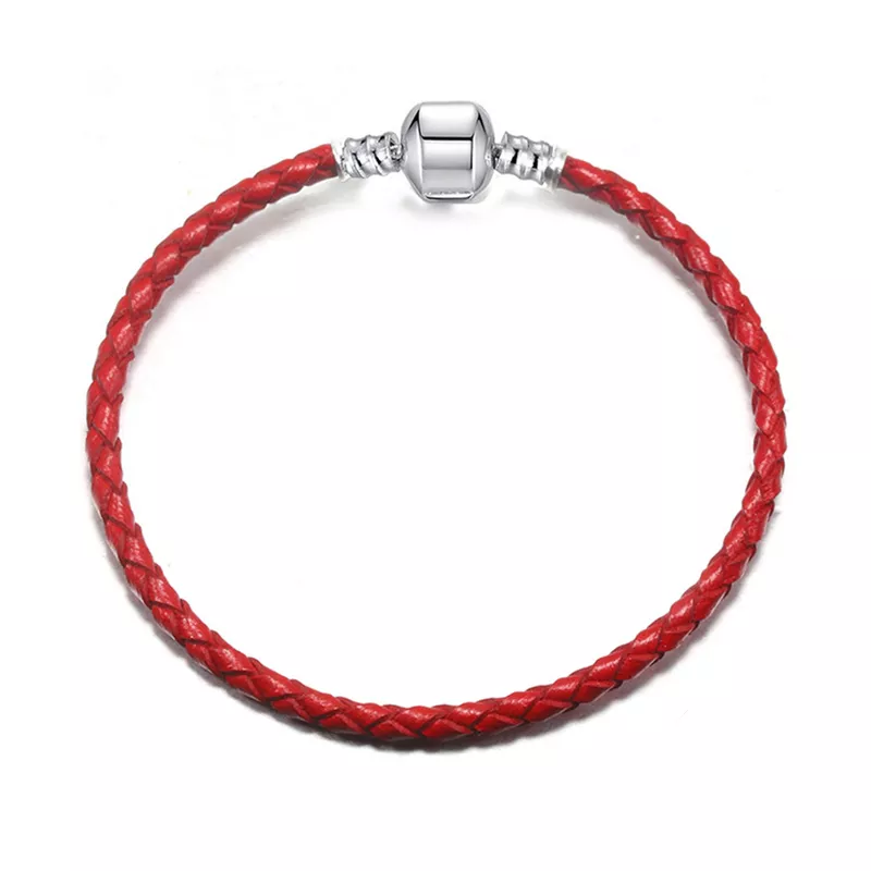 Pulsera de cadena de cuero para mujer Pulsera de cadena de cuero para mujer