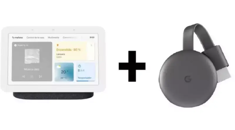 Google Nest Hub 2º + Chromecast 3 de regalo Google Nest Hub 2º + Chromecast 3 de regalo