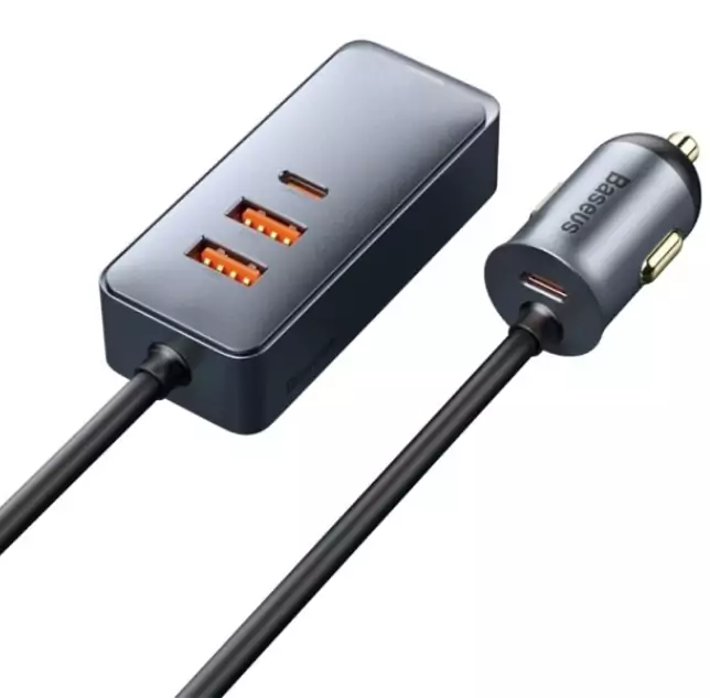 Cargador de coche 120W QC 3,0 Baseus PD Cargador de coche 120W QC 3,0 Baseus PD