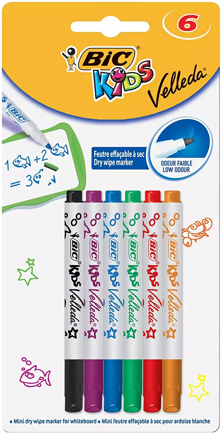 Rotuladores de Pizarra BIC Kids Mini Velleda Rotuladores de Pizarra BIC Kids Mini Velleda