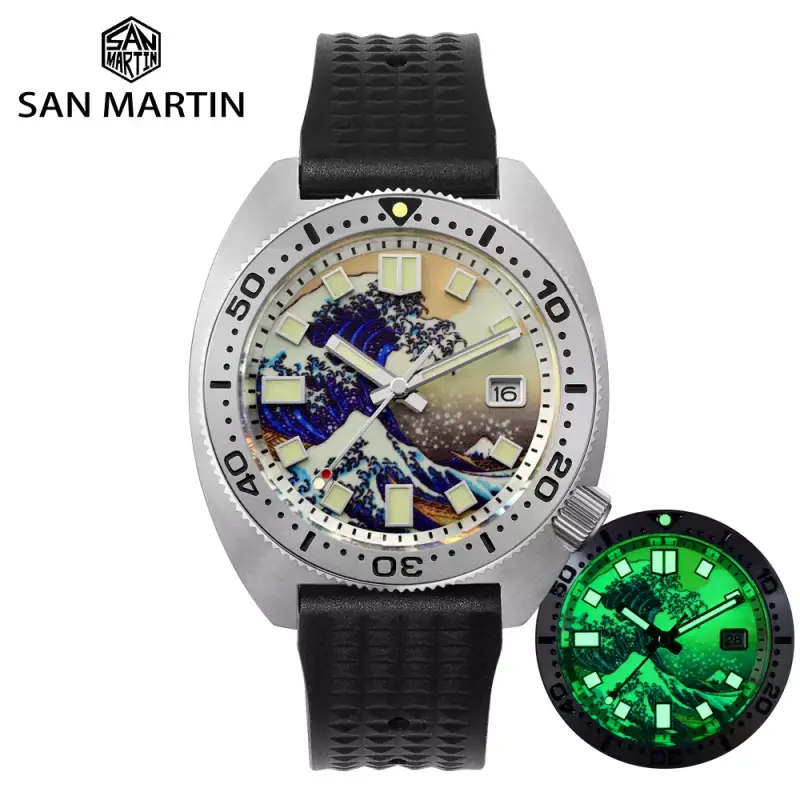 Reloj mecánico para hombre San Martin Diver 6105 Reloj mecánico para hombre San Martin Diver 6105